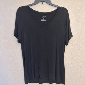 Womens black v neck top from Kohls size large.